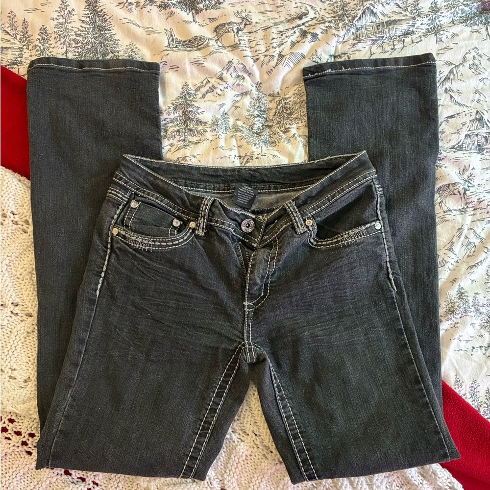 Women grey mid rise jeans